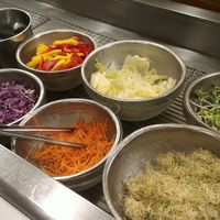 salad bar at Cháng ChūnTéng SùShí 常春藤素食 in Hualien