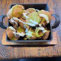 Loaded Potatoes With Mushroom Mix at Tane Vegan Izakaya - Highland Park in Los Angeles