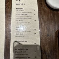 Drinks menu  at Tane Vegan Izakaya - Highland Park in Los Angeles