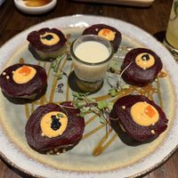 Barbers roll with a side of Suspense  at Tane Vegan Izakaya - Highland Park in Los Angeles