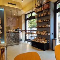 Inside, they also sell Koro products at KoRo Cafe in Milan