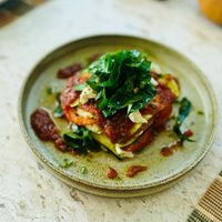 Raw vegan lasagna   at Living Table Bangkok in Bangkok