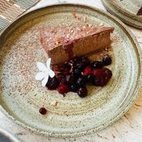 Raw vegan chocolate cake  at Living Table Bangkok in Bangkok