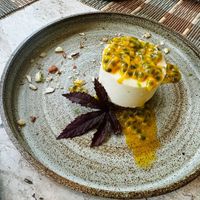 Raw vegan cheesecake   at Living Table Bangkok in Bangkok