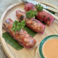 Thai spring rolls  at Living Table Bangkok in Bangkok