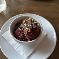 Blackcurrant sorbet  at Bridge Bar Restaurant | Ramelton in County Donegal