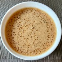 Sago porridge  at Olu in Kalutara