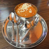 Kesari /Sooji Halwa prepared vegan!  at Dosa Hut in Hartford