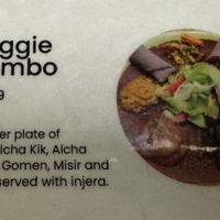 The only vegan menu item, but a good one!   at Lalibela Ethiopian Cuisine in Redding