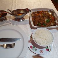 Vegan chicken at Great World in Gran Canaria