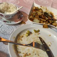 Tofu dish went down just fine!  at Great World in Gran Canaria