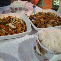 Tofu and vegan chicken at Great World in Gran Canaria