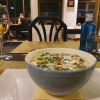 Tom kha soup at Fusion in Gran Canaria