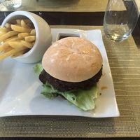 Quinoa burger  at Fusion in Gran Canaria