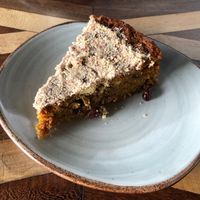 Torta de Zanahoria / Carrot cake at Herbívoro -  Av. Suba in Bogota