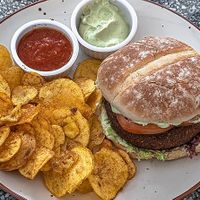 Vegan Hamburger at Herbívoro -  Av. Suba in Bogota