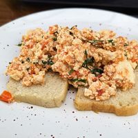 Toast with tofu at Herbívoro -  Av. Suba in Bogota