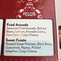 Small menu section.  Served with 2 tacos, which come with a side of beans and a side of rice.  at Gorilla Taco in Pigeon Forge