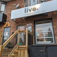 Exterior at Live Organic Food in Toronto