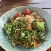 Vegan poke Bowl  at Restaurant eFFe in 't dorp in Julianadorp
