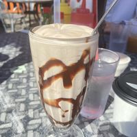 vegan chocolate milkshake  at Luna Park Cafe in Seattle