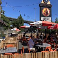 Outside seating  at Luna Park Cafe in Seattle