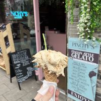 Biscoff Gelato  at Pinchy's Gelato in Pitlochry