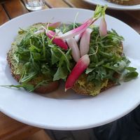 Bean hummus with brown bread at Cafe Restaurant Polder in Noord-holland