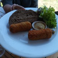 Mushroom croquettes at Cafe Restaurant Polder in Noord-holland