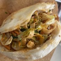 Crispy sandwich  at WONDMO - 王华峰潼关肉夹馍 in Barcelona