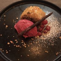 Beetroot ice cream   at Villa Vegana in Mallorca