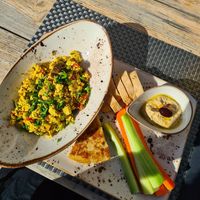 Breakfast. Ordered "Traveler". at Villa Vegana in Mallorca