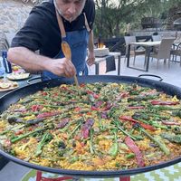 Paella night  at Villa Vegana in Mallorca