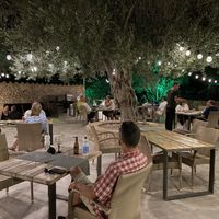 Beautiful outside patio dining  at Villa Vegana in Mallorca