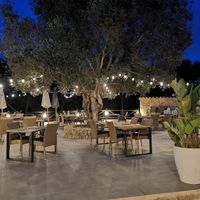 Outdoor seating at Villa Vegana in Mallorca