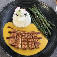 Tofu cutlet   at Villa Vegana in Mallorca