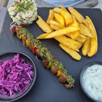 Greek platter at Villa Vegana in Mallorca