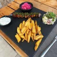 Souvlaki, unschlagbar  at Villa Vegana in Mallorca