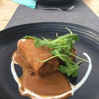 russian cabbage roll with lentils  at Villa Vegana in Mallorca
