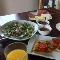 Good morning!!! delicious breakfast at Villa Vegana. at Villa Vegana in Mallorca