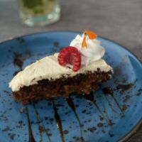 Lækker krydderkage med frosting at Villa Vegana in Mallorca