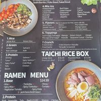 Menu   at Taichi Bubble Tea in Jackson