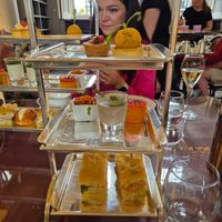 Savoury selection at The Colonnades at the Signet Library in Edinburgh