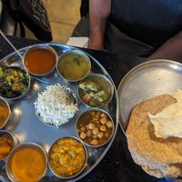 Thali converted to Vegan at Udupi Palace in Berkeley