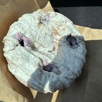 Blueberry doughnut from Beacon  at Anticonquista Café in Chicago