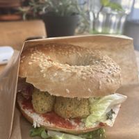 Vegan falafel bagel   at XOXO Café & Bar  in Leipzig