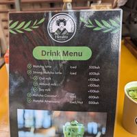 Menu at Himiko Matcha Cafe  in Nairobi