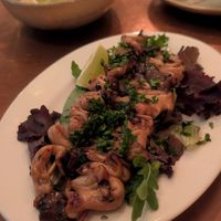 Oyster mushroom skewers  at aíso in San Francisco