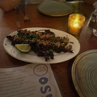 Oyster mushroom skewer   at aíso in San Francisco