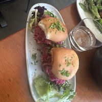 Impossible sliders  at aíso in San Francisco